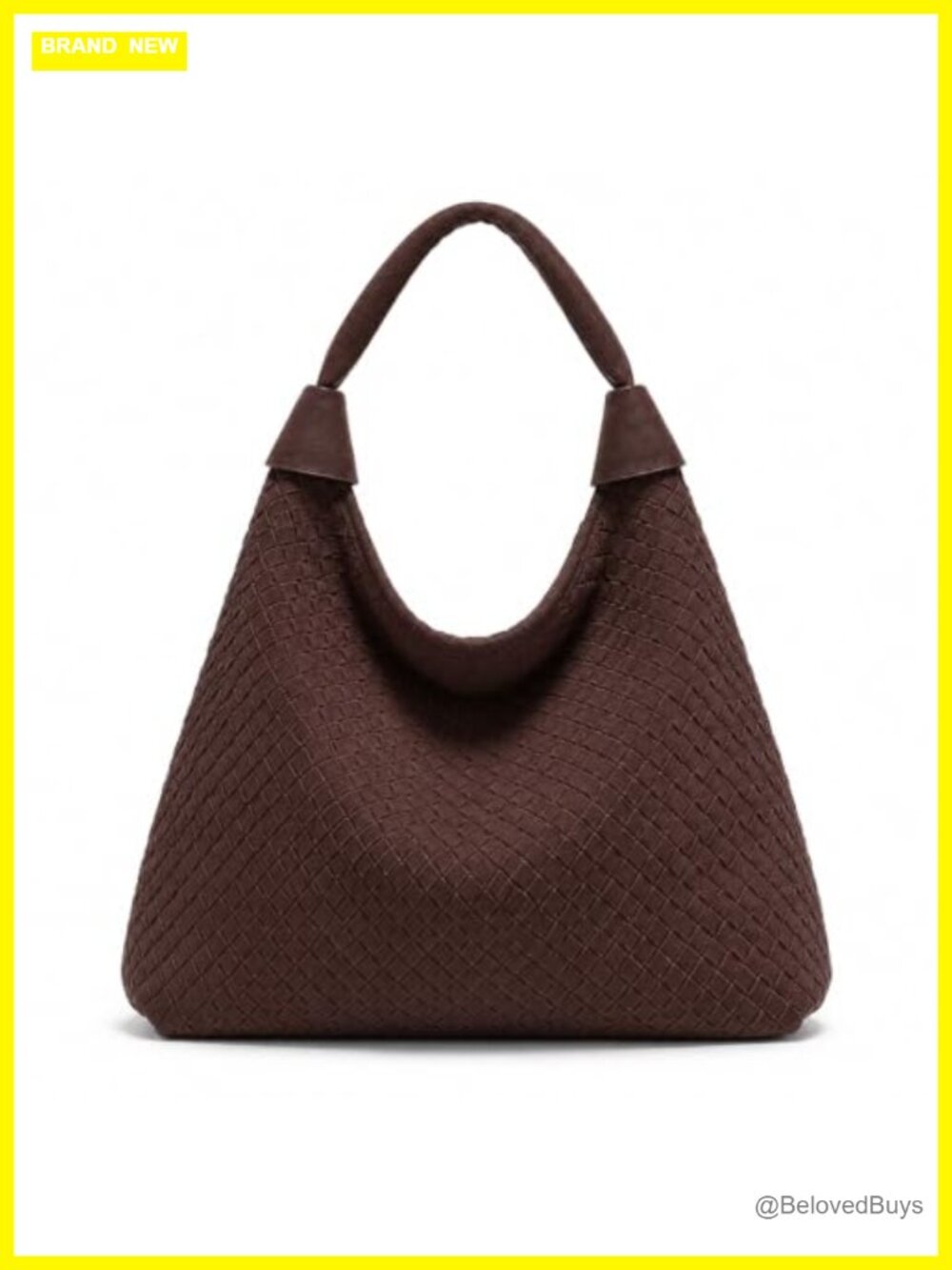 Women's Oversized Suede Tote Bag Woven Slouchy Hobo Purse Satchel